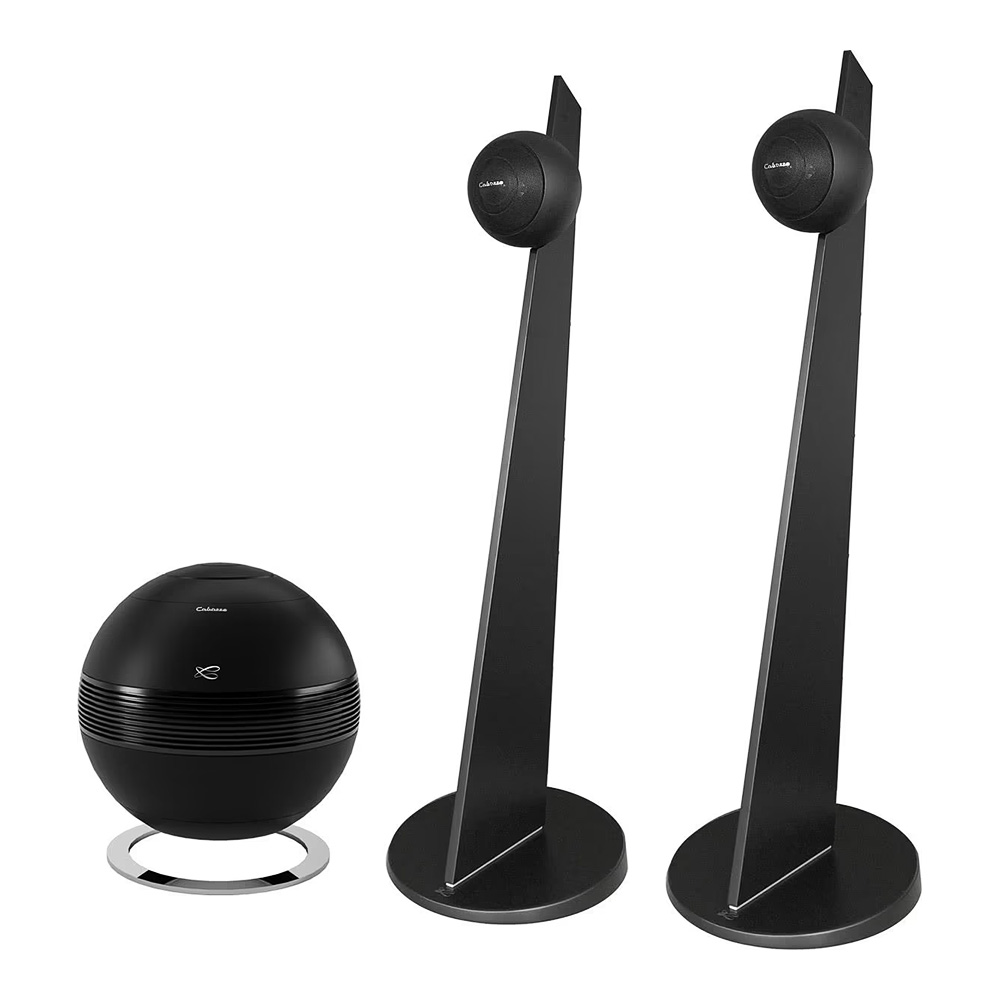 Cabasse iO3 sur pied + Pearl Sub | Noir (modèle d&rsquo;exposition)