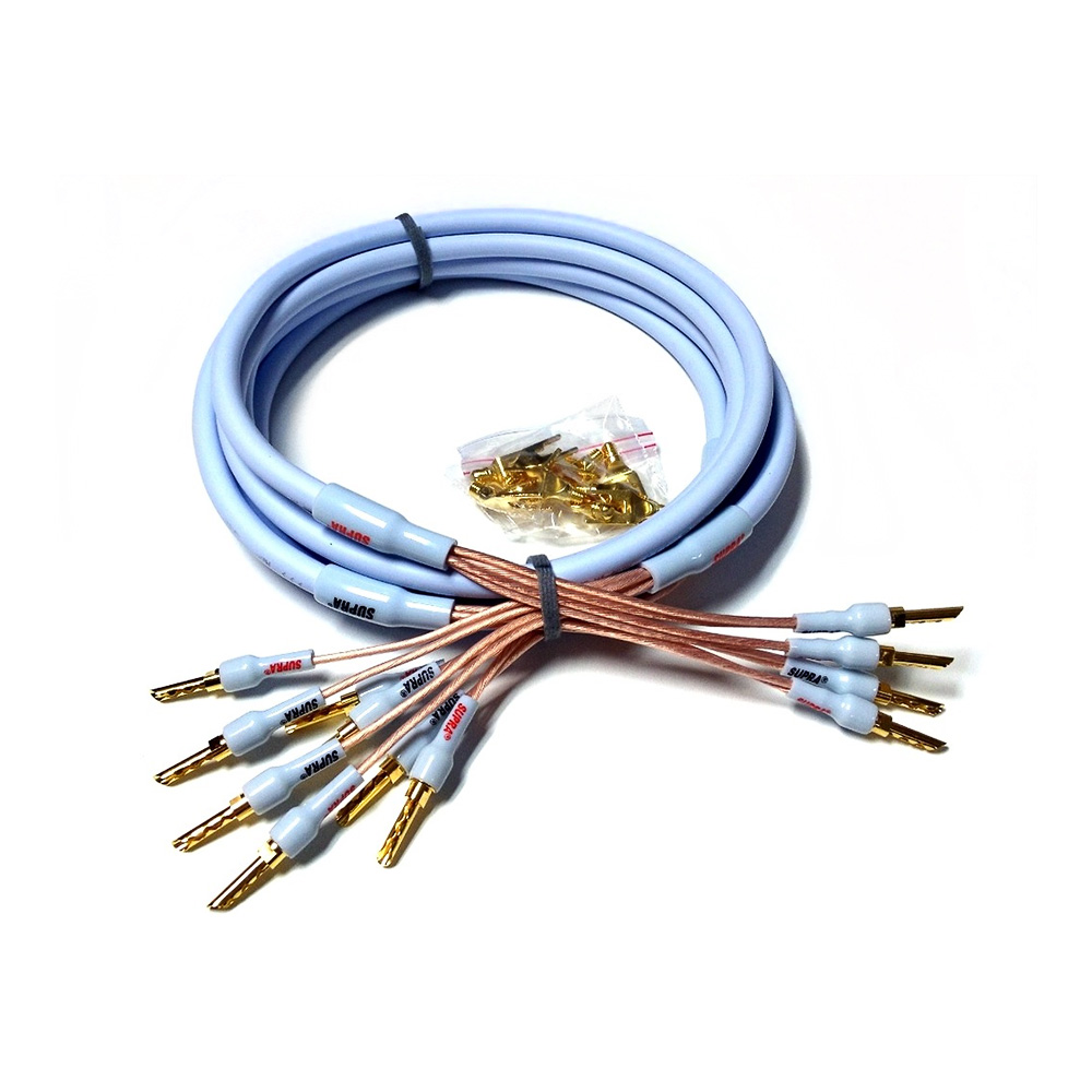 Supra Cables XL Annorum Bi-amp 2X3m + banane et jeux fourche.